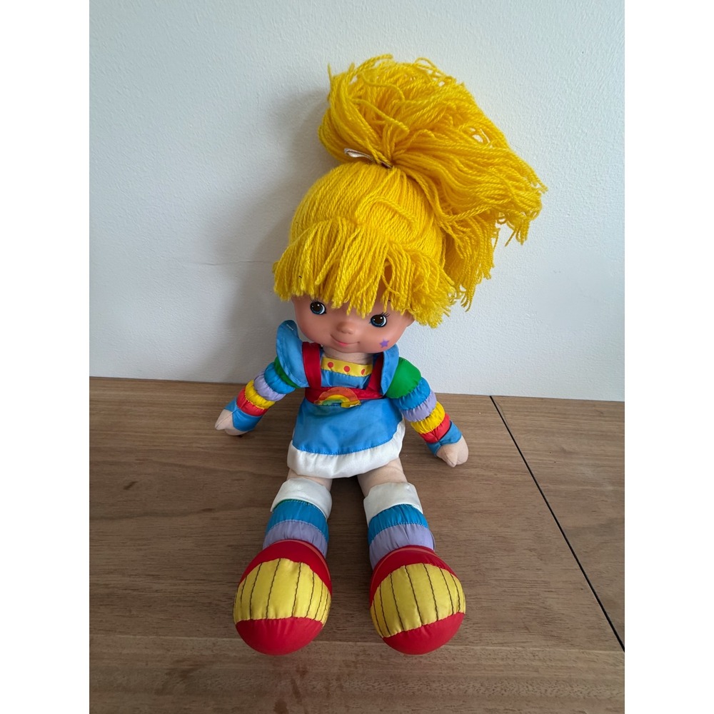 Hallmark Rainbow Brite Plush Doll 18 Inch Yellow Yarn Hair 80s Toy